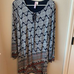 Alya - Multi Colored Lined Dress - Size Medium - New w/o tickets